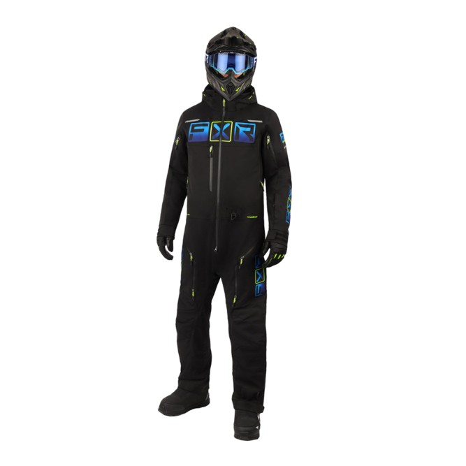 Комбинезон FXR Maverick F.A.S.T. с утеплителем Black/Blue/Hi Vis, S