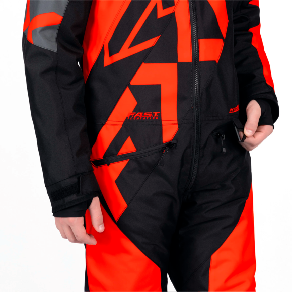Детский комбинезон FXR Cold Cross CX с утеплителем Red/Black, 10
