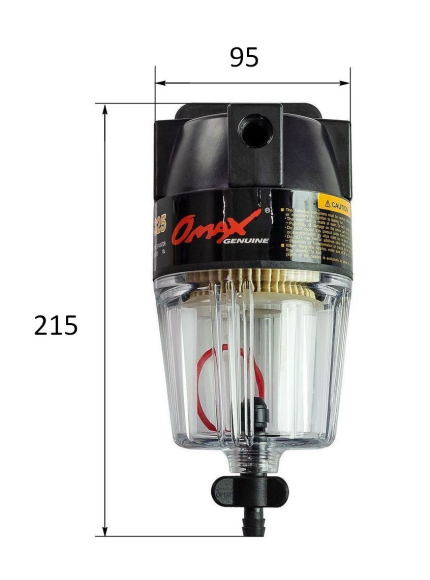 Фильтр топливный с отстойником с фильтрующим элементом 10 мк, аналог UF20K Фильтр топливный с отстойником с фильтрующим элементом 10 мк, аналог UF20K