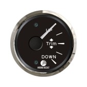Трим-указатель Mercury, черный циферблат, нержавеющий ободок, д. 52 мм, Marine Rocket