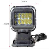 Прожектор стационарный светодиодный с ДУ NEKEKE 12В, черный