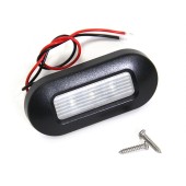 Светильник для подсветки палуб и трапов светодиодный 75х32 мм, синий свет, черный