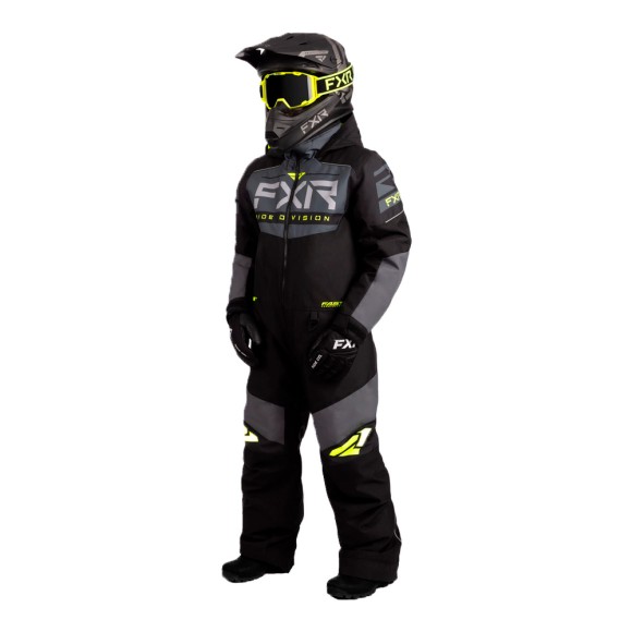 Комбинезон FXR Helium с утеплителем Black/Charcoal/Hi Vis, 2