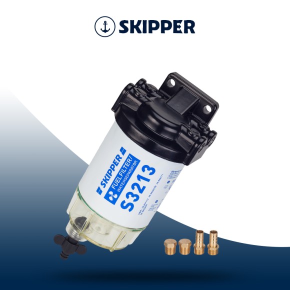 Фильтр-сепаратор 4T Skipper (с водосборником, S3213) с водосборником, малый Фильтр-сепаратор 4T Skipper (с водосборником, S3213) с водосборником, малый