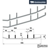 Конек лыжи 1840 Yamaha (без вставок) Конек лыжи 1840 Yamaha (без вставок)