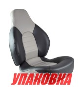 Кресло складное мягкое FISH PRO, серый/темно-серый (упаковка из 4 шт.)