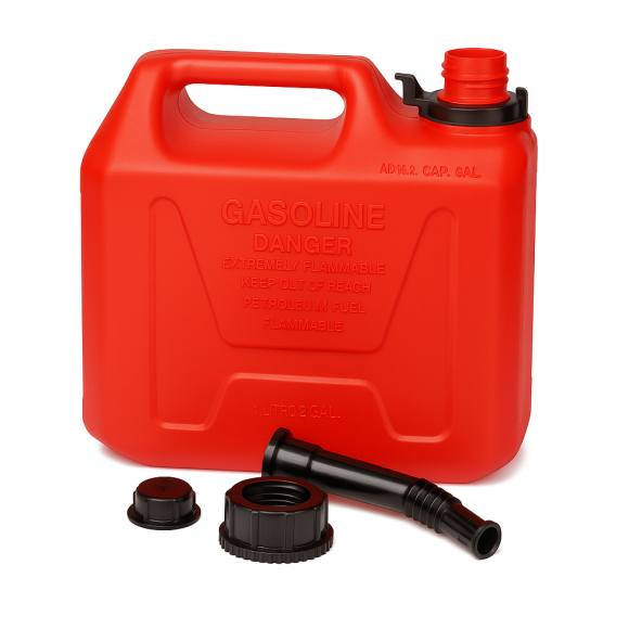 Канистра пластиковая для бензина SeaFlo Пластик, 5л Канистра пластиковая для бензина SeaFlo Пластик, 5л