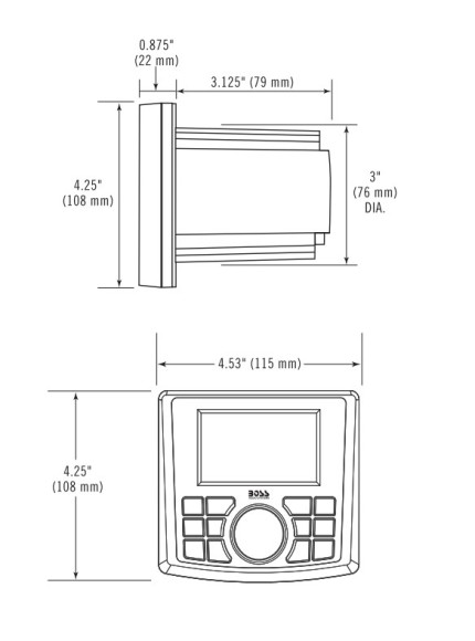 Морская магнитола BOSS MGV520B