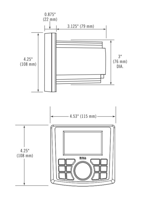 Морская магнитола BOSS MGV520B