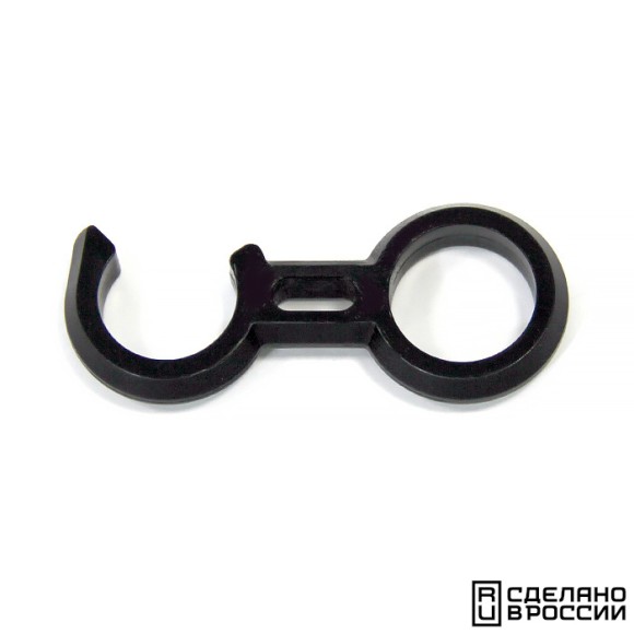 Крючок фиксатор трапа 22мм черный Крючок фиксатор трапа 22мм черный