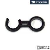 Крючок фиксатор трапа 22мм черный