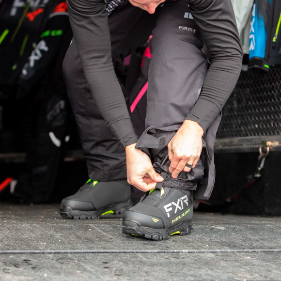 Ботинки FXR Helium BOA с утеплителем Black/Hi Vis, 8/10