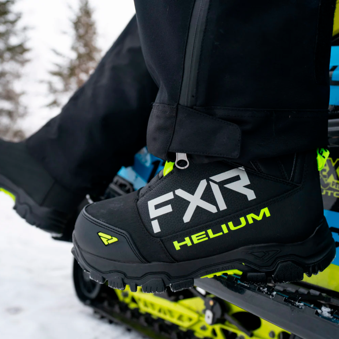 Ботинки FXR Helium BOA с утеплителем Black/Hi Vis, 8/10