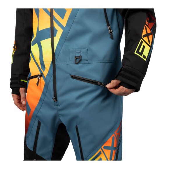 Комбинезон FXR CX F.A.S.T. с утеплителем Black/Steel/Inferno, XS
