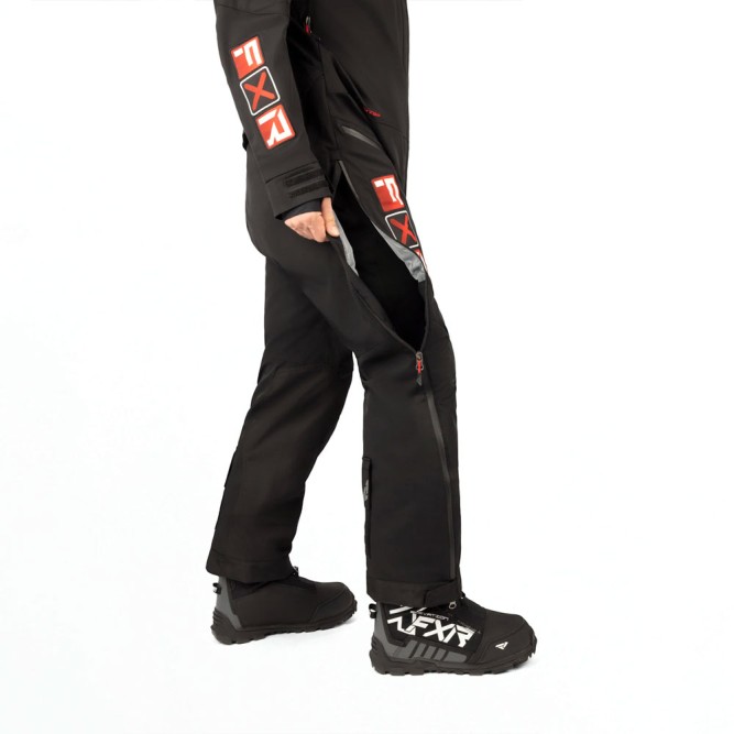 Комбинезон FXR Maverick F.A.S.T. с утеплителем Black/Red, XL