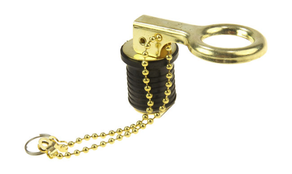 Пробка сливная 22-25 мм (защелка) с цепочкой