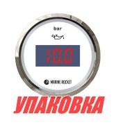 Указатель давления масла цифровой 0-5 бар, белый циферблат, нержавеющий ободок, д. 52 мм, Marine Rocket (упаковка из 10 шт.) Указатель давления масла цифровой 0-5 бар, белый циферблат, нержавеющий ободок, д. 52 мм, Marine Rocket (упаковка из 10 шт.)