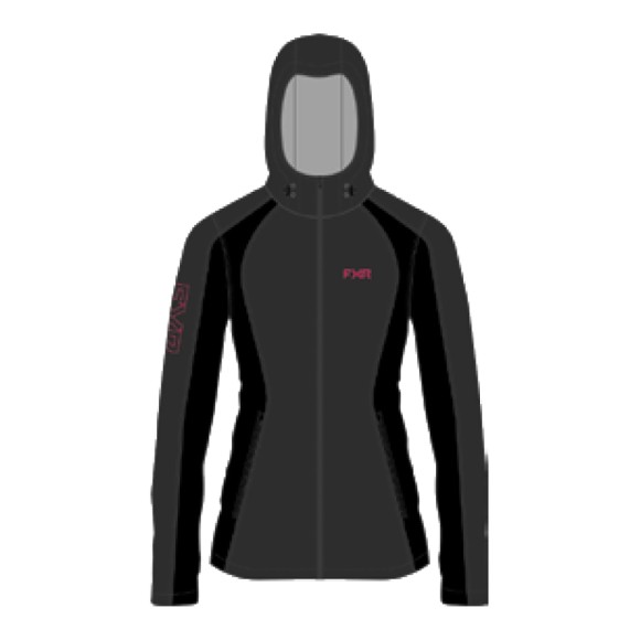 Куртка FXR Pulse Softshell без утеплителя Asphalt/Razz, S
