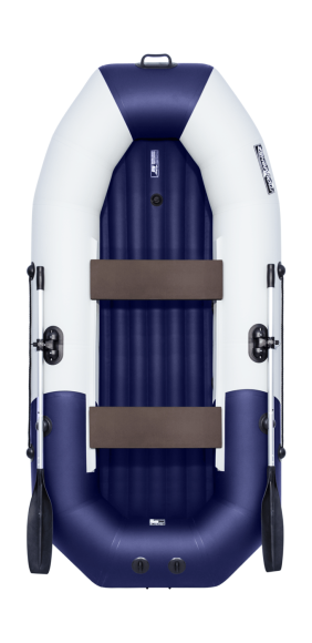 Надувная лодка ПВХ, Таймень NX 270 НД Комби, светло-серый/синий
