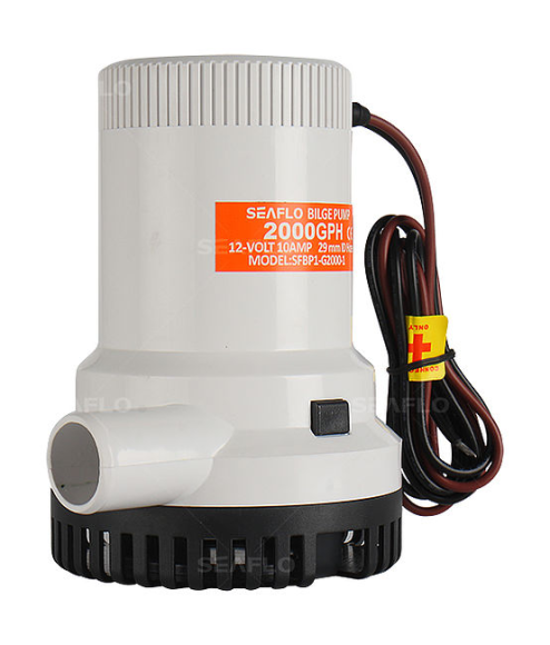 Помпа осушительная 12 В, 2000GPH (7570 л/час), SeaFlo