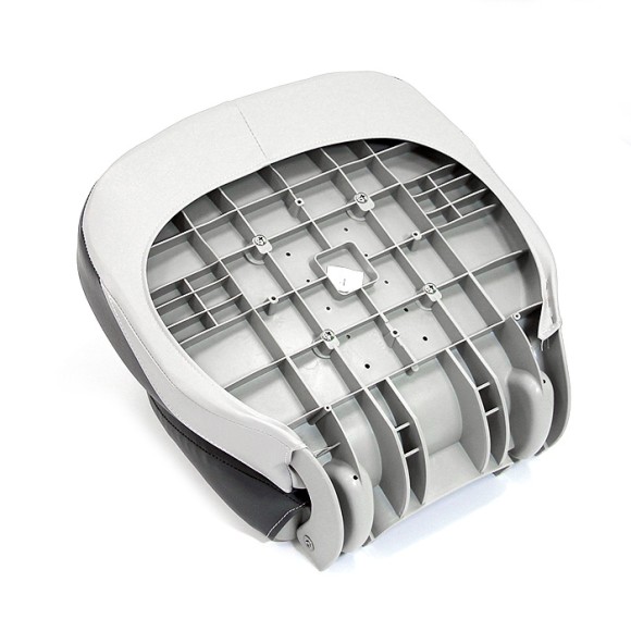 Сиденье мягкое складное Pro Angler Ergonomic Boat Seat, серо-красное