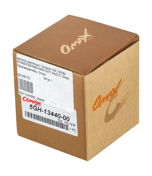 Фильтр масляный Honda/Yamaha/Mercury/Tohatsu 8-25; BF25-50​, Omax (15400PFB007, 3R007615M).