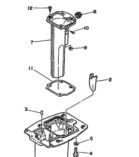 Прокладка коллектора Yamaha 664-41134 (Yamaha) (RAC)