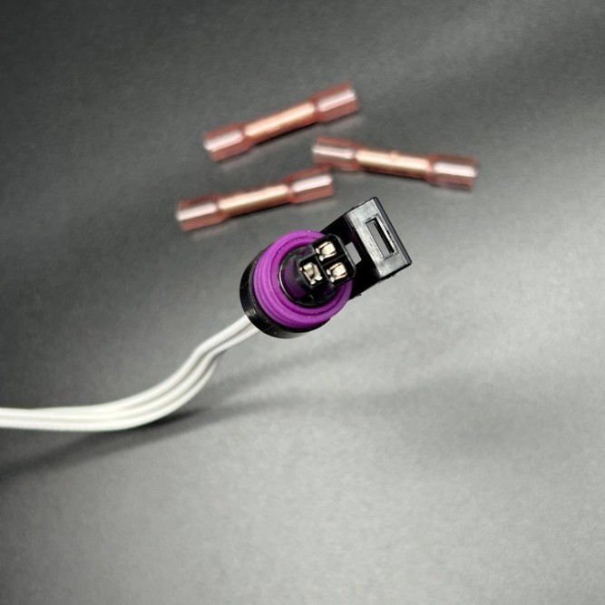 Разъём электропроводки пластиковый KT-3 PIN PKRD RND (Quicksilver)