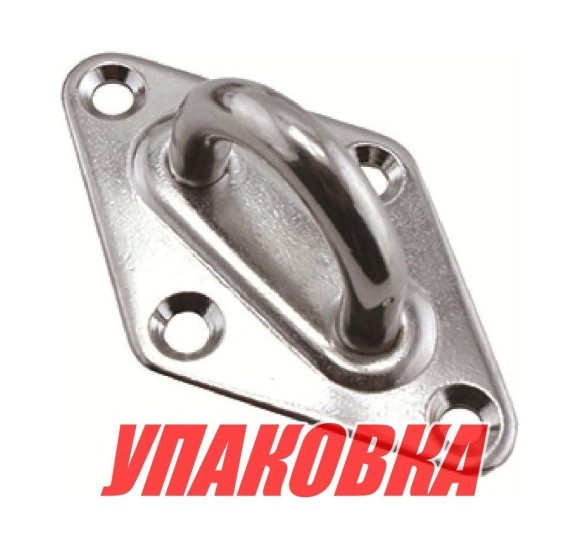 Серьга с ромбовидным основанием 65х40мм, Marine Rocket (упаковка из 20 шт.)