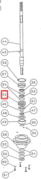 Обойма сальников водомета (PNFM40E-31011; 433) (PREMARINE) Обойма сальников водомета (PNFM40E-31011; 433) (PREMARINE)