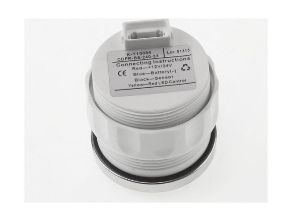 Указатель уровня топлива светодиодный, черный циферблат, нержавеющий ободок, д. 52 мм, Marine Rocket Указатель уровня топлива светодиодный, черный циферблат, нержавеющий ободок, д. 52 мм, Marine Rocket