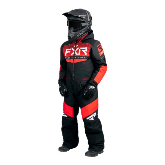 Комбинезон FXR Helium с утеплителем Black/Lava Fade, 2