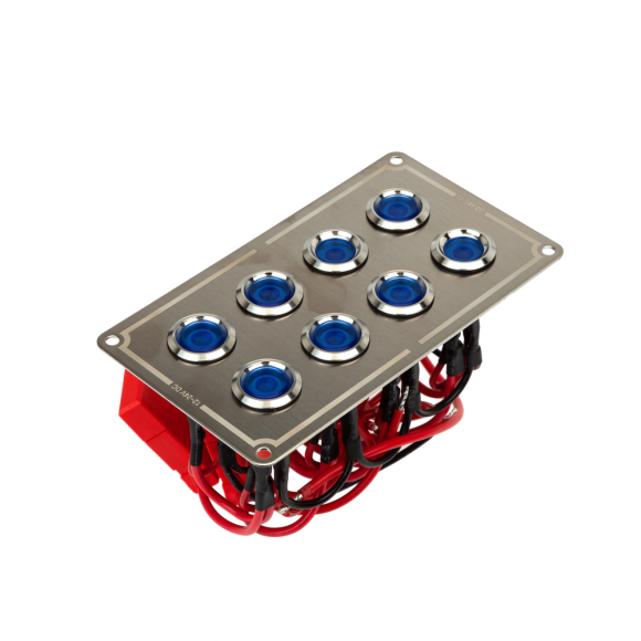 Панель бортового питания Skipper с 8 влагозащищёнными переключателями 8 переключателей