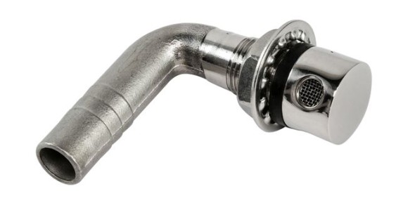 Головка вентиляционная топливного бака угловая 5/8" (16 мм), Marine Rocket