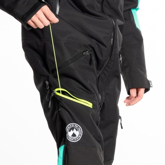 Комбинезон Jethwear Freedom с утеплителем Black/Mint, XXL