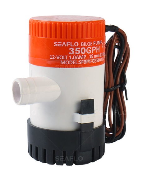 Помпа осушительная 12 В, 350GPH (1324,75 л/час), SeaFlo Помпа осушительная 12 В, 350GPH (1324,75 л/час), SeaFlo