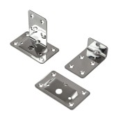 Комплект кронштейнов столешницы 86х52х70х2 мм, нержавеющий Комплект кронштейнов столешницы 86х52х70х2 мм, нержавеющий