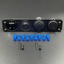 Панель управления (1 тумблер вкл/выкл, 2 USB, розетка 12V, вольтметр) (PREMARINE)