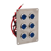 Панель бортового питания Skipper с 6 влагозащищёнными переключателями 6 переключателей Панель бортового питания Skipper с 6 влагозащищёнными переключателями 6 переключателей