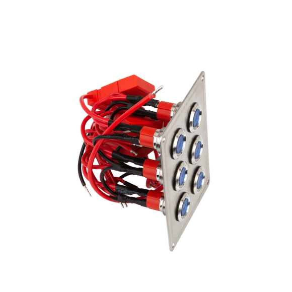 Панель бортового питания Skipper с 6 влагозащищёнными переключателями 6 переключателей