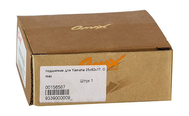 Подшипник 25x62x17, Yamaha, Omax