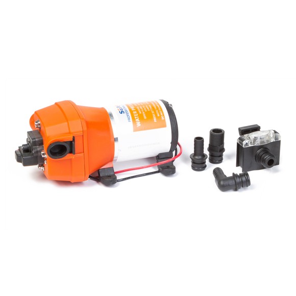 Четырехкамерный мембранный насос 41 SERIES 10 л/мин, 24В (Быстросъемные фитинги)