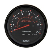 Тахометр 4", 7000 об/мин, Suzuki DF40A-200A, черный Тахометр 4", 7000 об/мин, Suzuki DF40A-200A, черный