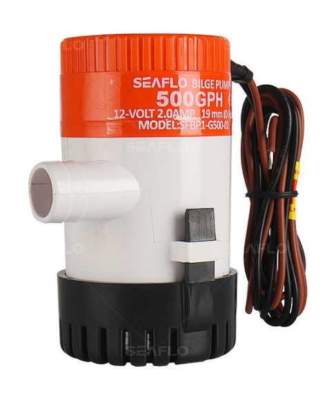 Помпа осушительная 12 В, 500GPH (1892,5 л/час), SeaFlo Помпа осушительная 12 В, 500GPH (1892,5 л/час), SeaFlo