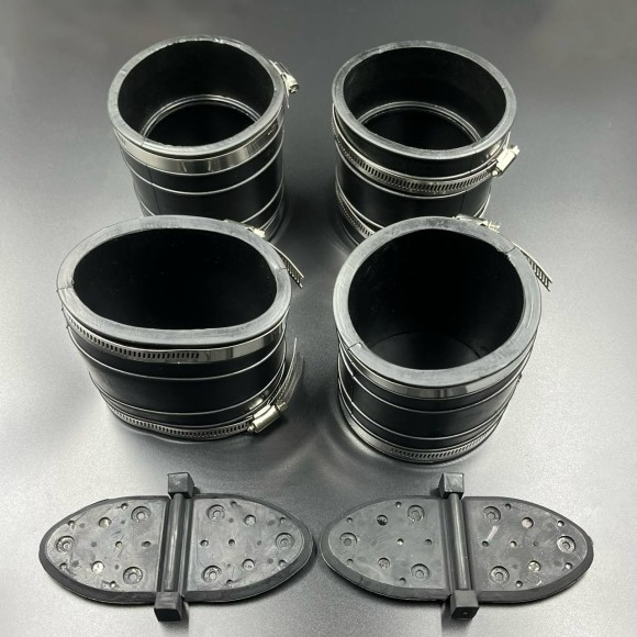 Комплект гофр выхлопа+заслонка Mercruiser V6-V8 ( 32-14358T-32-44348T)  (JSP)