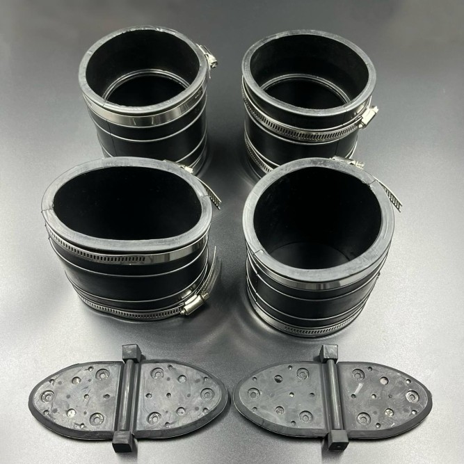 Комплект гофр выхлопа+заслонка Mercruiser V6-V8 ( 32-14358T-32-44348T)  (JSP)