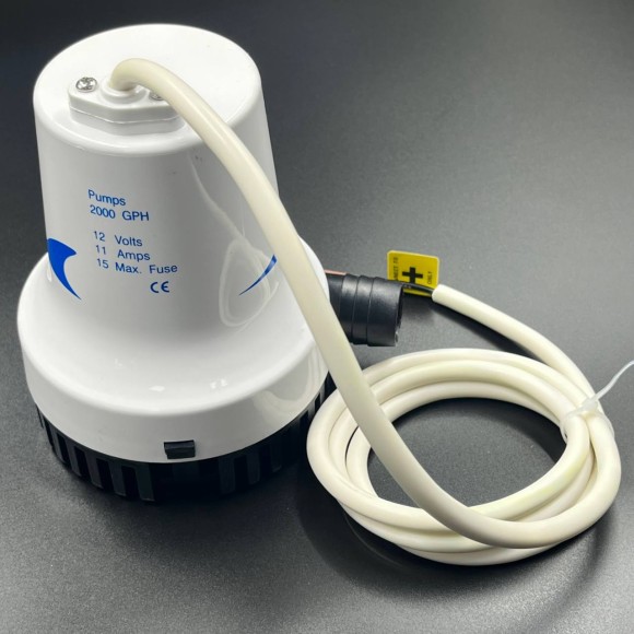 Помпа осушительная 2000GPH (12V) (7570 л/ч) (Sunfine)