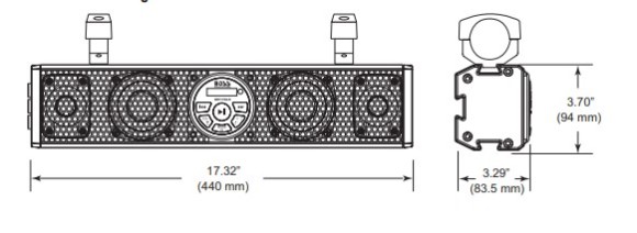 Акустическая панель на таргу BRT17SLR, BOSS