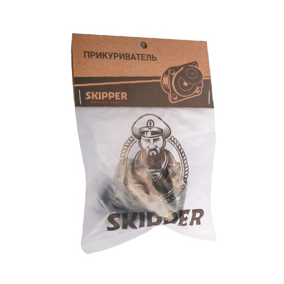 Разъем прикуривателя Skipper врезной, передняя (накладная) панель