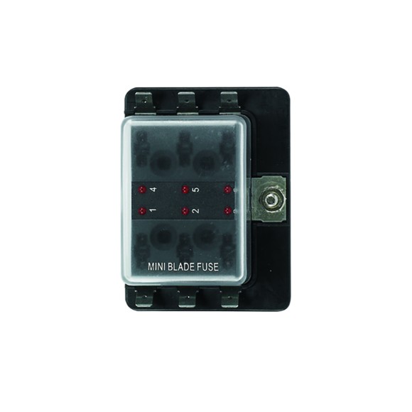 Блок предохранителей стандарт AAA 6 банд, стандарт-держатели Блок предохранителей стандарт AAA 6 банд, стандарт-держатели